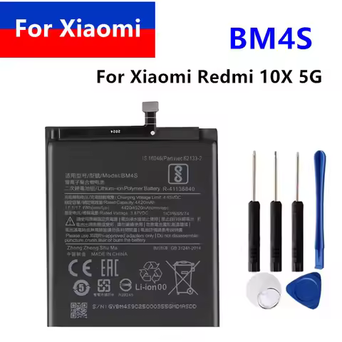 BM4S 4520mAh BM4S Replacement Phone Battery For Redmi 10X 5G / Redmi 10X Pro 5G Batterie+Free Tools