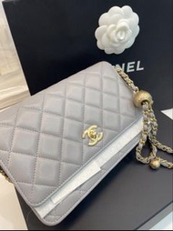 Chanel Woc 金球 灰色