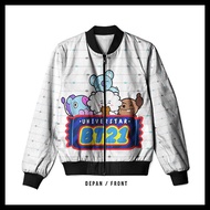 BTS BT21 Custom Fullprint Men's Bomber Jacket Wanita 05