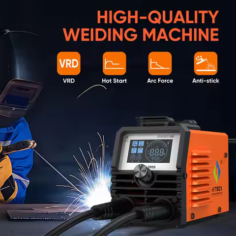 HITBOX 2 in 1 Welding Machine ARC MMA LIFT TIG MINI IGBT Inverter LED Digital Display Protable Home 