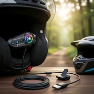 JZAQ Y12Pro Motorcycle Helmet Wireless Headset 1000mAh 120h Bluetooth Intercom System