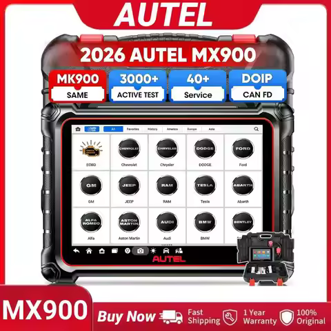 Autel Scanner MaxiCheck MX900 Bidirectional Diagnostic Tool with 3000+ Active Test DoIP&CAN FD 40+ S