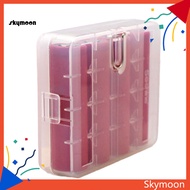Skym* Portable Hard 4-Cell Battery Case Cover Holder Storage Box for 18650 Batteries
