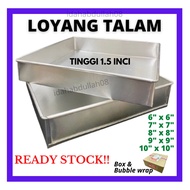 Talam pan, cake pan, talam pan, brownie pan, square pan, cake ruler, cake divider, cake cutter, tala