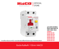 HACO อุปกรณ์ป้องกันไฟช็อต ไฟเกิน ไฟดูด/ไฟรั่ว 2P รุ่น RO4N-16C/30 RO4N-20C/30  RO4N-25C/30 RO4N-32C/