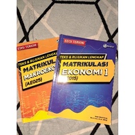 (Preloved)Buku Teks Ekonomi AE015 & Makroekonomi AE025 Matrikulasi (Nusamas)