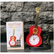 Unique GUITAR MOTIF AMBER CLOCK - UNIQUE WEKER CLOCK DECORATION TABLE CLOCK