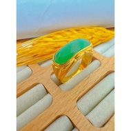 835黄金翡翠戒指 I 835 Gold Jade Ring