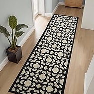 2'7" x 9'10" Washable Runner Rug for Hallway, Non Slip Low-Pile Kitchen Rug, Durable Soft Floor Carp