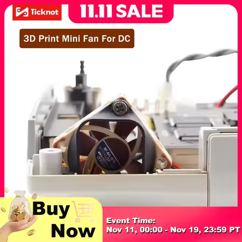 TicKnot 3D Print DC Cooling Fan Mount Kit For SEGA Dreamcast Game Noctua Fan Adapter Brushless Radia