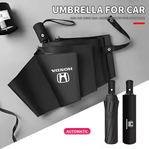 Portable Auto Emblem Business Umbrella For Honda Civci FIT CRV Accord Jazz HRV Dio Stepwgn Prelude O