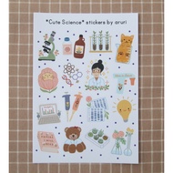 Cute Kawaii Sticker Sheets Cute Science– Journaling Stickers – Stickers – Décor Stickers – Scrapbook