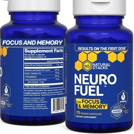 NATURAL STACKS NeuroFuel Nootropic Brain Support Supplement - 750mg L-Carnitine & 500mg L-Phenylalan