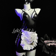 Sexy Bunny Maid Patent Leather Suit