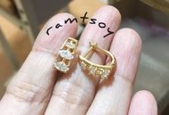 10k sd gold clip earing
