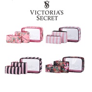 SA2 victoria secret 3psc/set Fashion waterproof PVC Coin Cosmetic Makeup Bag Purses