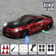 (NEW25) Mini RC Drift Car 1/43 Scale Built In Gyro App Phone Control 4WD Rc Car Drift Led Lights 2.4