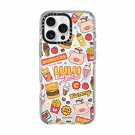 全新未用過✨Casetify BURGERS STICKERMANIA BY LULU THE PIGGY 透明手機殼 MagSafe...