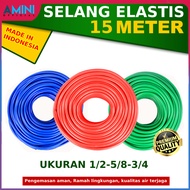 SELANG AIR ELASTIS DOP 10 METER DAN 15 METER / SELANG AIR 10 METER / SELANG AIR 15 METER / SELANG AIR ELASTIS LENTUR FLEKSIBEL / SELANG AIR 1/2 5/8 DAN 3/4