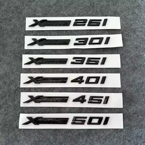 Car Emblem Sticker Badge Trunk Decal for BMW XDrive 18Li 20Li 23Li 25Li 18i 25i 28i 30i 40i 45i 48i 