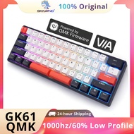SKYLOONG GK61 QMK/VIA Keyboard Mini Portable 60% Layout Keyboard Hot swappable PBT Dual Shot Keycaps