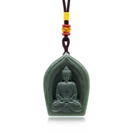 【正佳珠寶】和田玉 塔青料 阿彌陀佛吊墜 和田玉吊墜