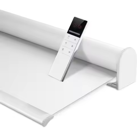 Motorized Blackout Window Blinds Customize Width (23-95 Inches) Remote Control Wireland Rechargeable