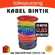 0.85MM x 20M Copper Strand Automotive Spot Cable for Cars & Motorcycles 20 Meters