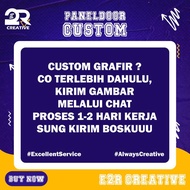 Panel / Backdoor Akrilik R233 R234  R234PRO Polos & Print Bisa Custom & COD - 01