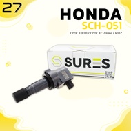 คอล์ยจุดระเบิด HONDA CIVIC FB 1.8 นางฟ้า  12-16 / CIVIC FC 16-21 / HR-V / เครื่อง R18A ปี 12-21- ตรง