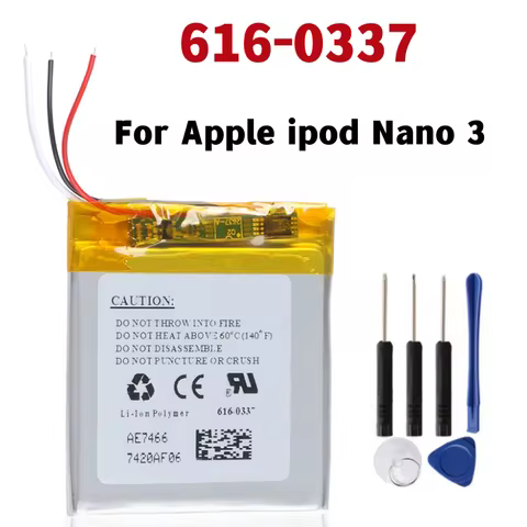 616-0337 Replacement Battery For Apple ipod Nano 3 3G 3rd 3Gen Generation 3TH MP3 A1236 Nano3 Batter
