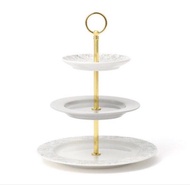 (全新) Francfranc Cake Stand Tweed 三層下午茶甜品架(灰色)