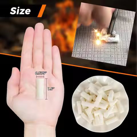 20Pcs Outdoor Mini Portable Fire Starter Camping Survival Practical Waterproof Props Cotton Core Fir