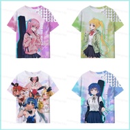 XS1 BOCCHI THE ROCK Yamada Ryo Ijichi Nijika Cosplay cloth summer T-shirt Anime Short Sleeve Top XS1