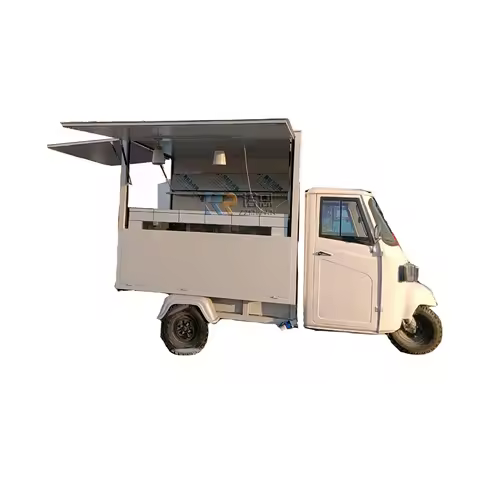 Hot Sale Electric Tuk Tuk Mobile Tricycle Wooden Food Cart Piaggio Ape Coffee Truck Van