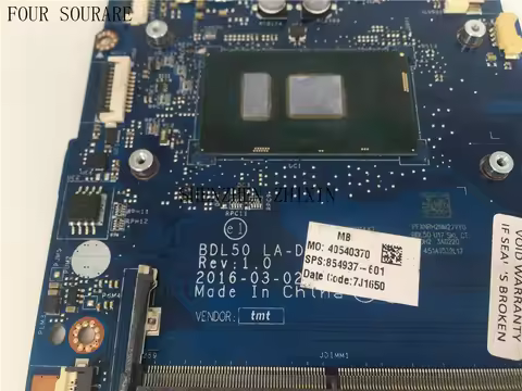 For HP NOTEBOOK 15-AY Laptop motherboard I5-6200U CPU 854937-601 BDL50 LA-D704P Mainboard test good