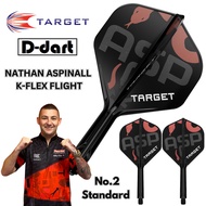TARGET K FLEX DARTS FLIGHT-【No.2】STANDARD ASP NATHAN ASPINALL K-Flex Integrated Dart Flights Shafts