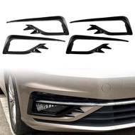 Car Fog Light Lamp Cover Bumper Grille Decorative Trim For VW Golf MK7.5 2018-2020 Front Bumper Cana