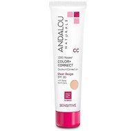 ▶$1 Shop Coupon◀  Andalou Naturals 1000 Roses CC Color + Correct with SPF 30, Sheer Beige, 2-in-1 Fa