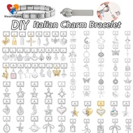 100 Types Silver Pendant Italian Charm Bracelet Fit 9mm Stainless Steel Bracelet DIY Jewelry Making 