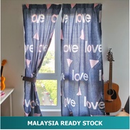 Dim Out Simple Hostel Dormitory Curtain For Student Langsir Siap Jahit