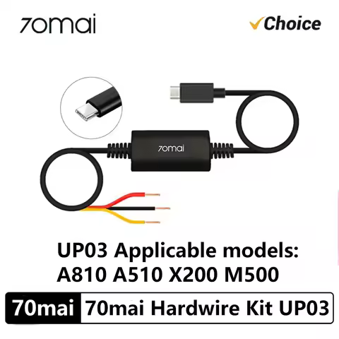 Original 70mai Parking Surveillance Cable UP03 for 70mai A810 A510 X800 X200 Omni M500 Hardwire Kit 