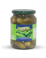 SAPORITO 酸青瓜仔 670克 | 爽脆開胃 | 漢堡、三文治、前菜首選