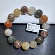 Natural Melaleuca Four Seasons Ghost Crystal Bracelet Full Ore Four Seasons Ghost Dark Green Ghost B
