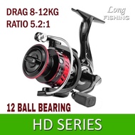 Large Drag Metal Fishing Reel HD SERIES HD1000 HD2000 HD3000 HD4000 HD5000 HD6000 HD7000 Latest Qual