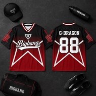 Kpop Group Football Jersey Shirt For V.I.P,Bigbang  Gdragon GD Taeyang, Daesung World Tour Concert t