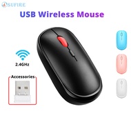 Ultra-Thin Wireless Mouse 1600 DPI USB Optical Wireless Computer Mouse 2.4G Receiver Super Slim Mous