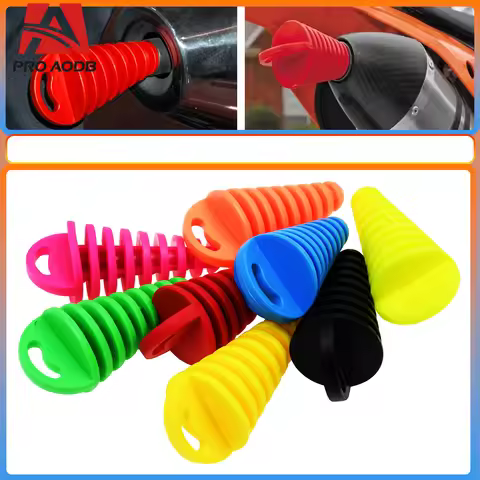 Exhaust Muffler Wash Waterproof Plug 27mm to 47mm For Motocross Scooter Motorcycle Pit Dirt Bike End