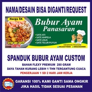 spanduk bubur ayam keren/ Spanduk Bubur Ayam Lontong Sayur / Spanduk Bubur Ayam Cianjur/ Spanduk Bub