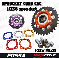 FOSSA Sprocket chain guide 05 screw salaya style m825 gold silver